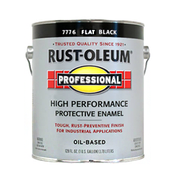 PAINT - RUST-OLEUM FLAT BLACK ENAMEL (1 GAL.)