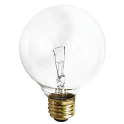 BULB - 60W G25 CLEAR GLOBE