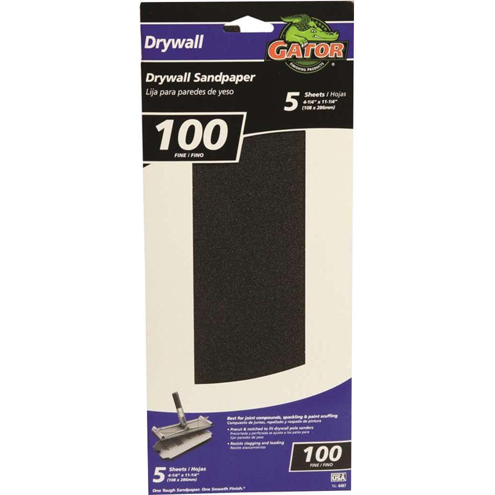 SANDPAPER - DRYWALL 100G (5 PK)