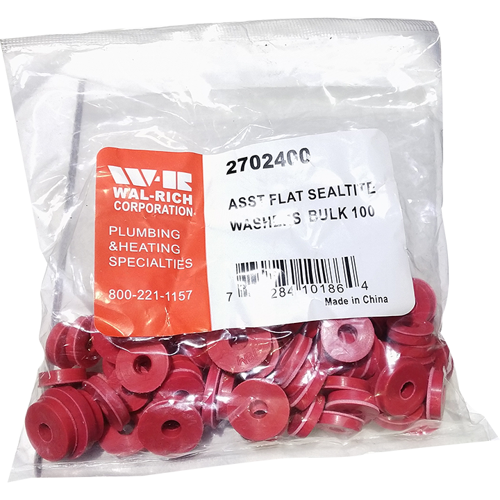 WASHERS - SEALTITE FLAT RED ASST