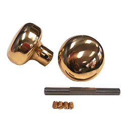 DOOR KNOB - SOLID BRASS PAIR