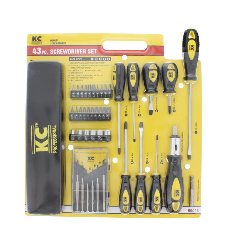 SCREWDRIVER SET - 43 PIECE