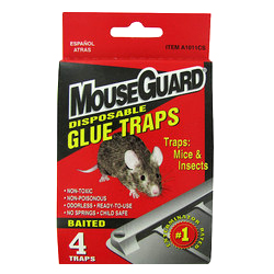 GLUE TRAP - MOUSE 4/PK BAITED