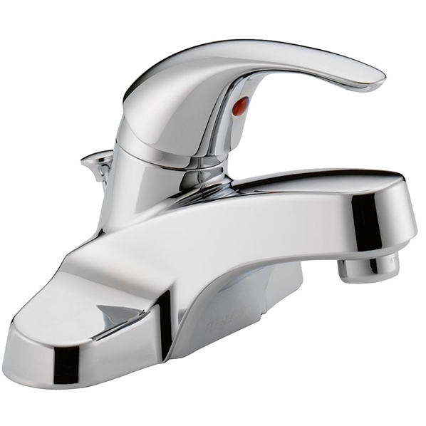 BATH FAUCET - PEERLESS 4" SING HAND