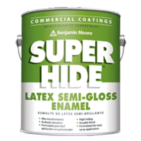 PAINT - BENJAMIN MOORE SUPER HIDE LATEX SEMI-GLOSS ENAMEL BONE WHITE (1 GAL. 283-03)