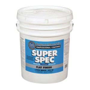 PAINT - BENJAMIN MOORE SUPER SPEC  INTERIOR LATEX FLAT PASTEL BASE (5 GAL. 275-B1)